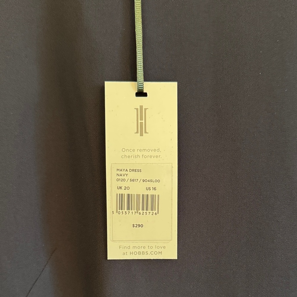 Hobbs London Navy Sheath Dress NWT - Picture 2 of 8